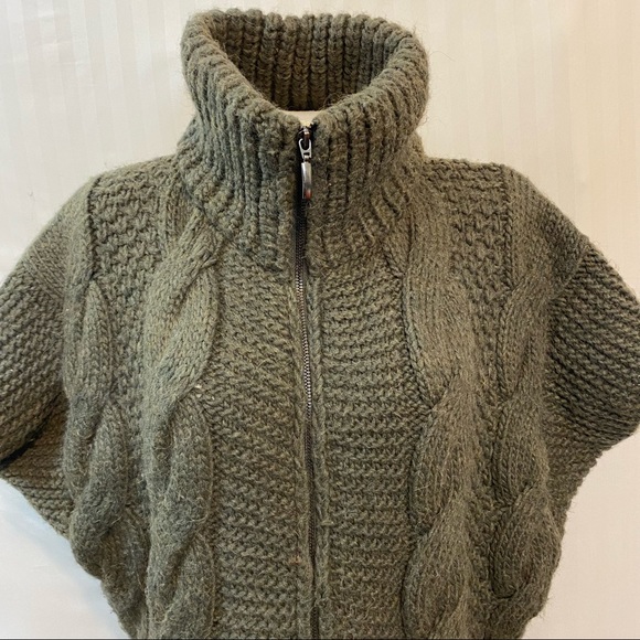 💕 Elsamanda Italian Anthropologie Dolman Cardigan Sweater Alpaca Wool Knit - Picture 3 of 8